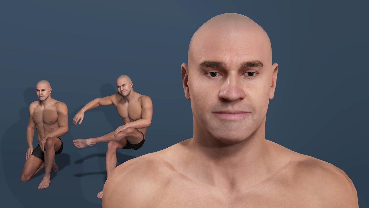 Stylized Western Muscular Male Character Rigged and Game Ready | Fab
