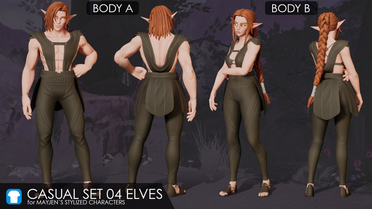 Media 1 for listing Casual set 04 Elves