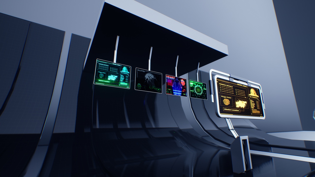 Media 1 for listing 60 Futuristic Screen Material with Screen Props Pack / AI SOURCE