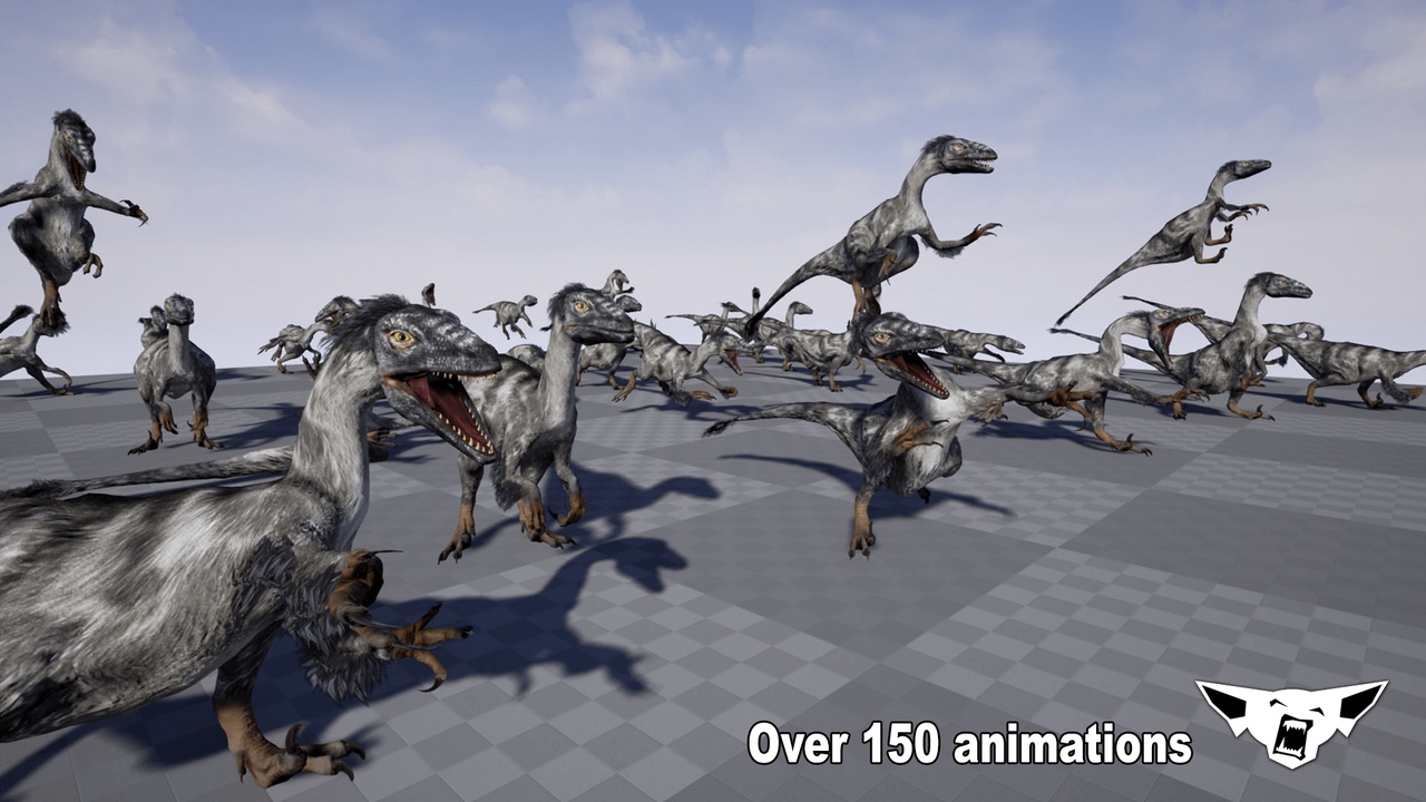 Media 1 for listing Raptor Dinosaur Animated