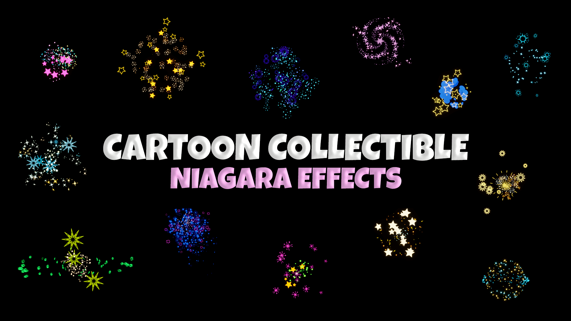 Cartoon Collectible 2. Niagara Effects | Fab
