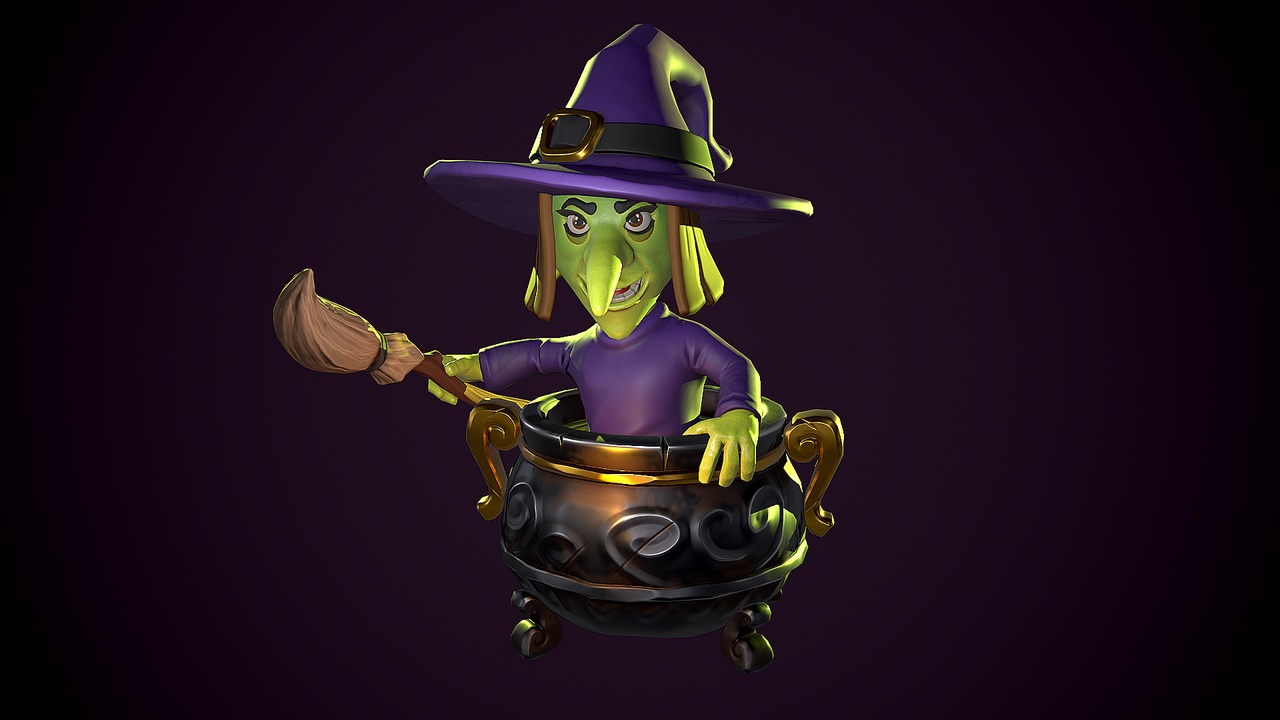 Media 1 for listing Stylized Witch