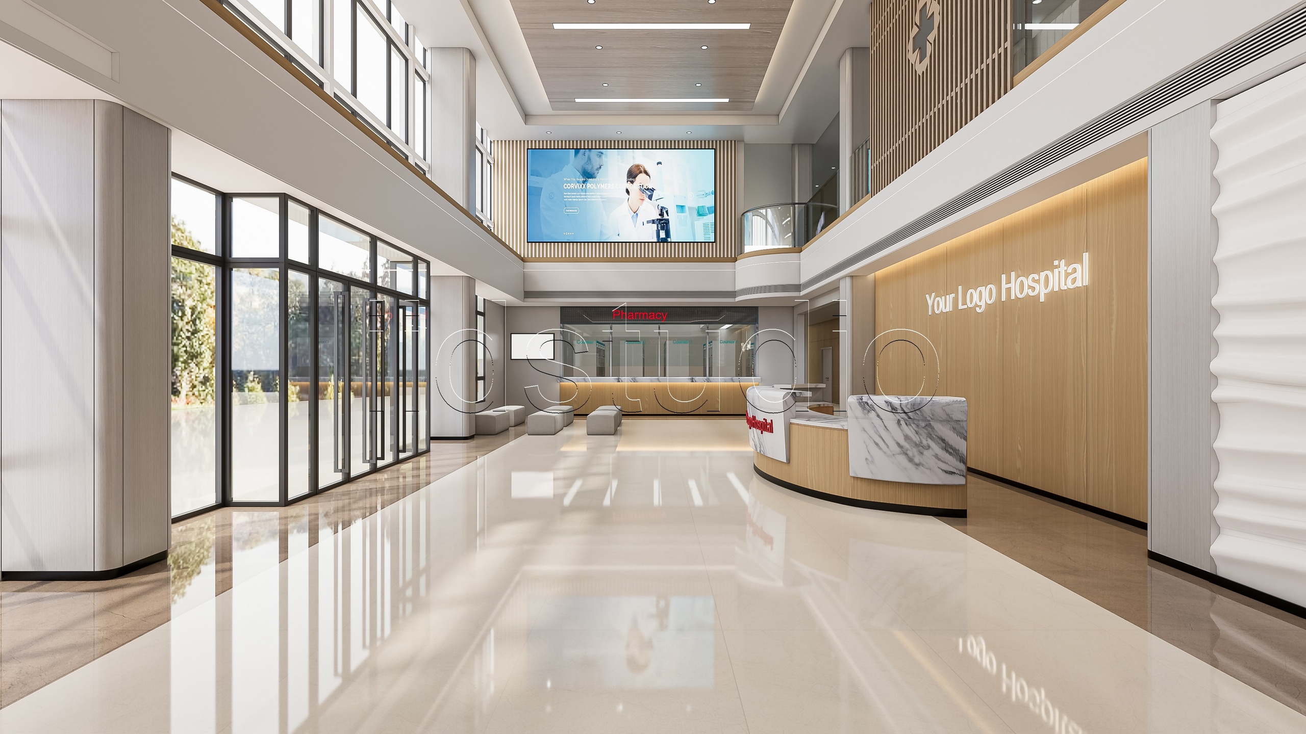 Media 1 for listing Modern Hospital lobby Interior Scene 6