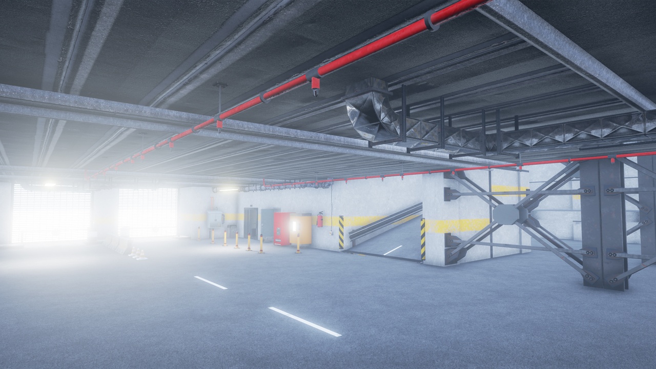 الوسائط 1 للقائمة Parking Garage with props