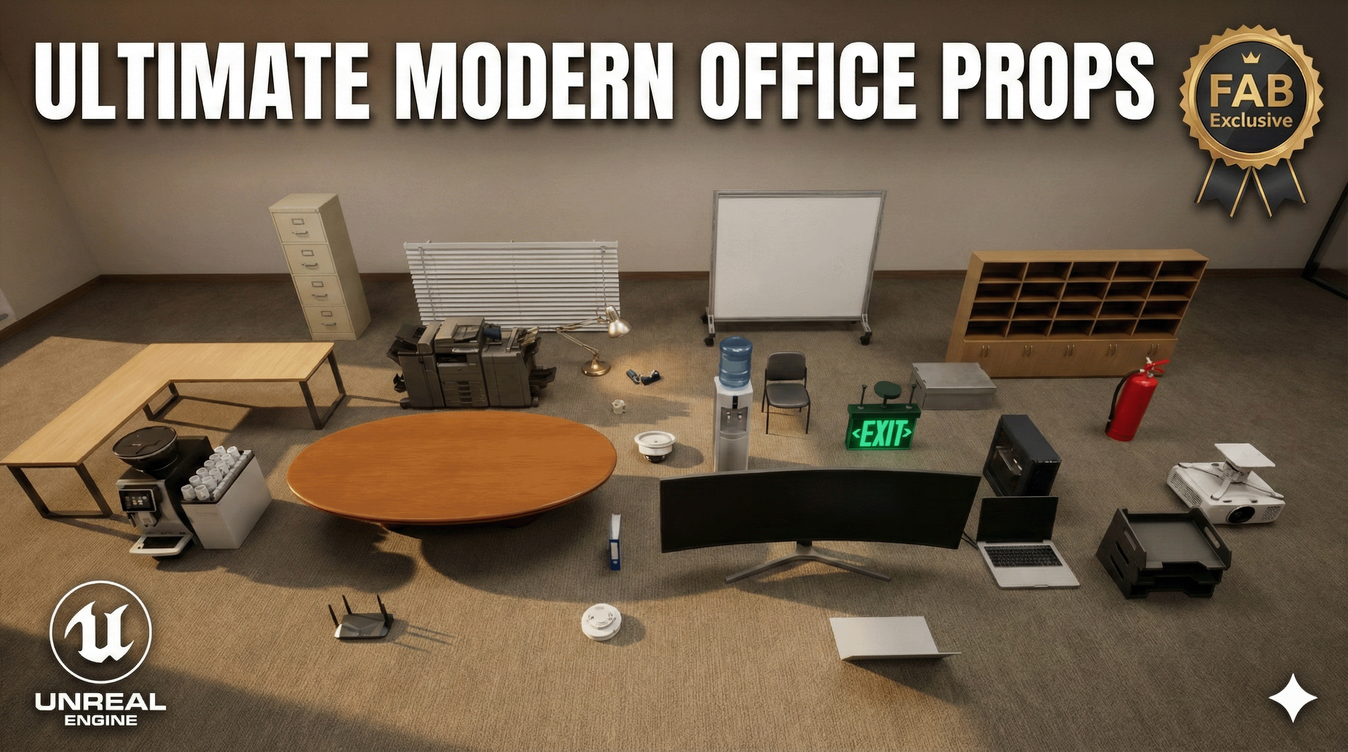 Ultimate Modern Office Props - Corporate & Workplace Assets | Fab