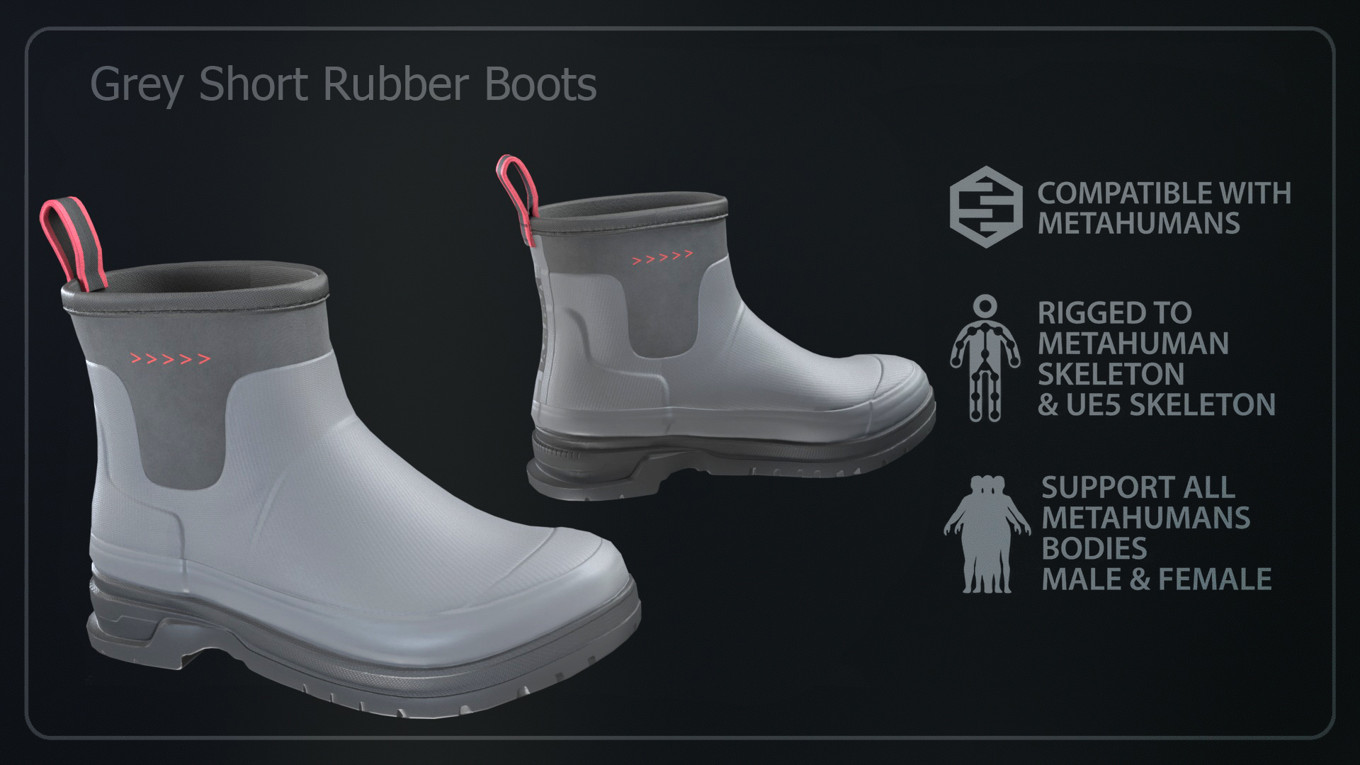 Short Ruber Bots Grey_Short_Rubber_Boots | Fab