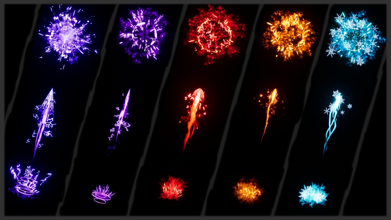 Media 1 for listing [25] Stylized Projectiles VFX