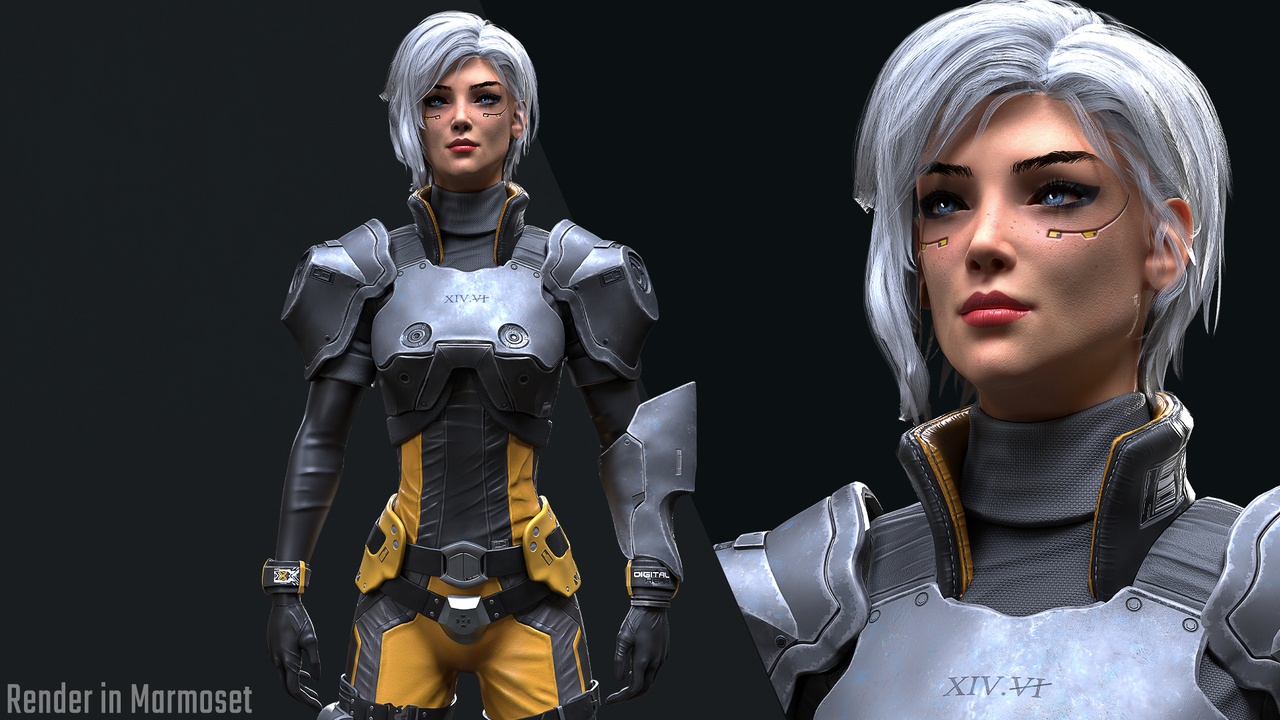 Media 1 for listing Sci-Fi Girl 1