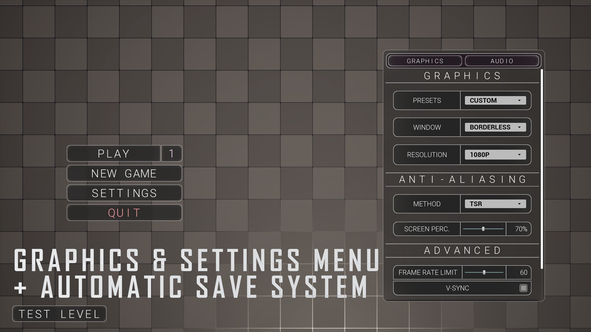 Media 1 for listing MAIN MENU, PAUSE MENU & SAVE SYSTEM
