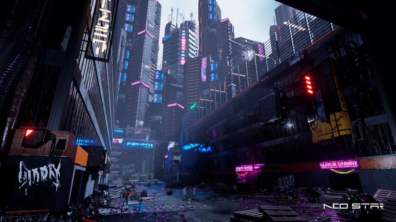 商品 Cyberpunk Buildings Pack 的媒体 1