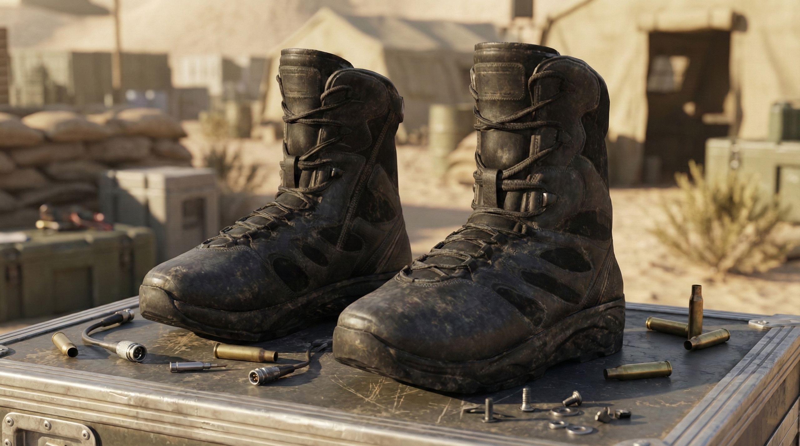 Media 1 for listing Metahuman Dirty Tactical Boots - Survival Game Model M_Series