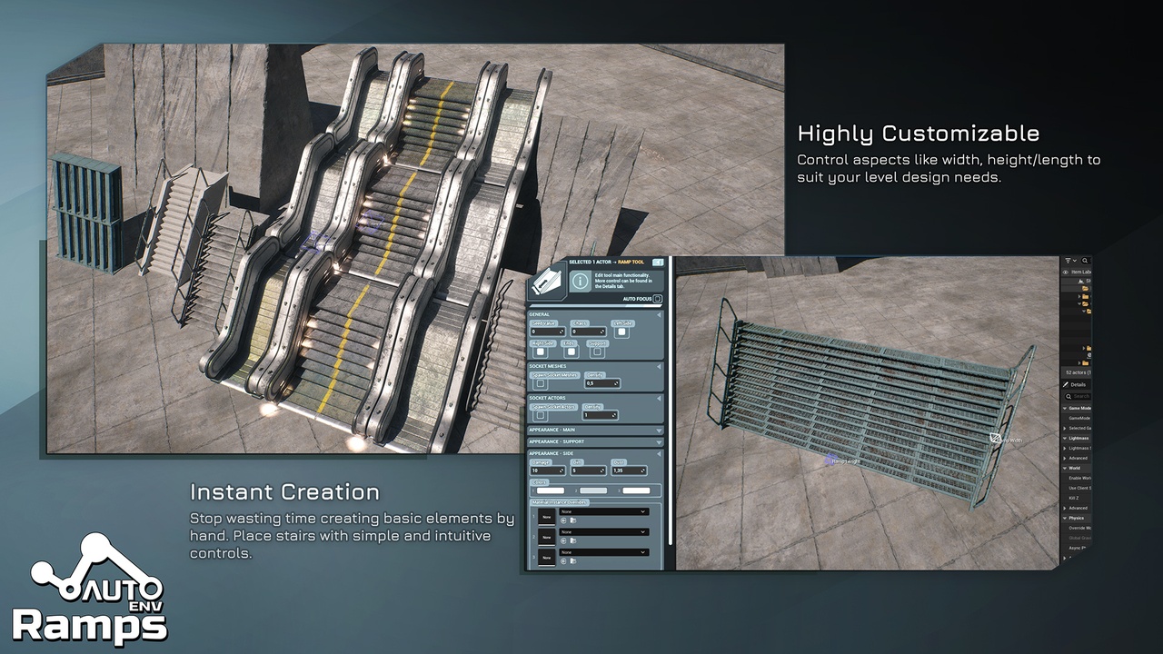 Media 1 for listing AutoEnv Modular Ramp & Stairs Tool