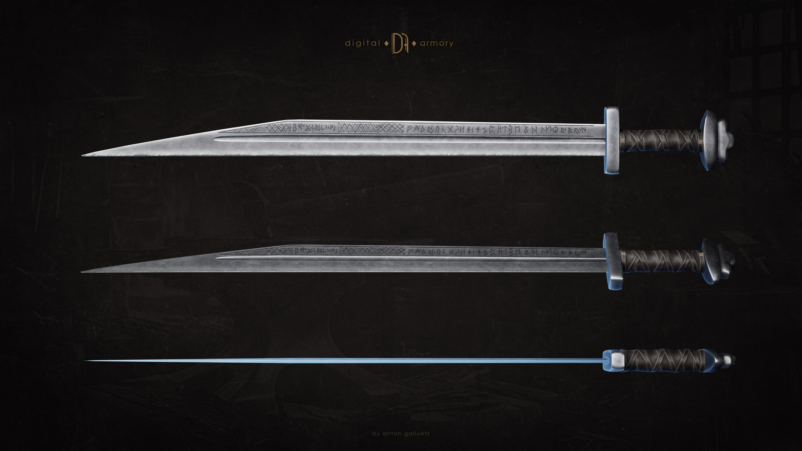 Media 1 for listing Runic Long Seax