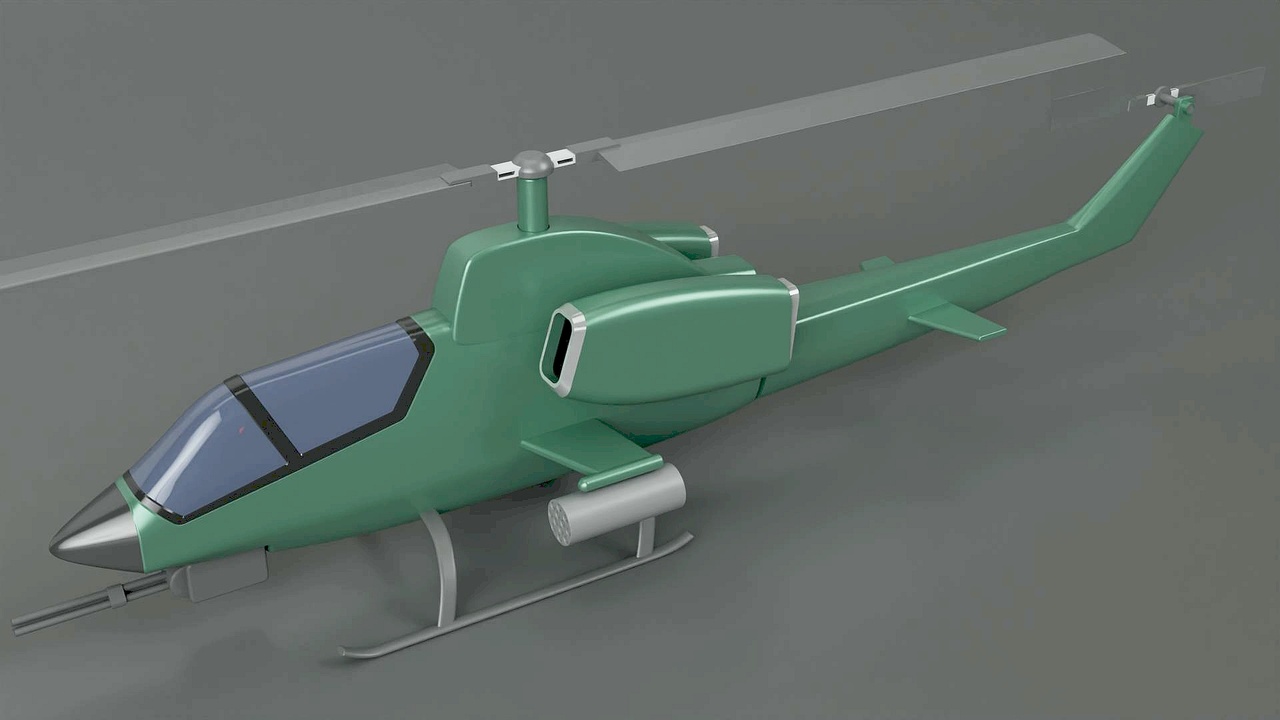 Media 1 for listing 3d printable military helicopter