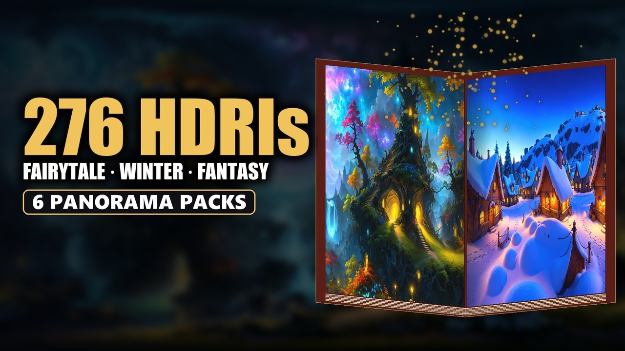 Media 1 for listing Fairytale, Fantasy & Winter HDRI Bundle - 276 Panoramas with 76 Example Levels