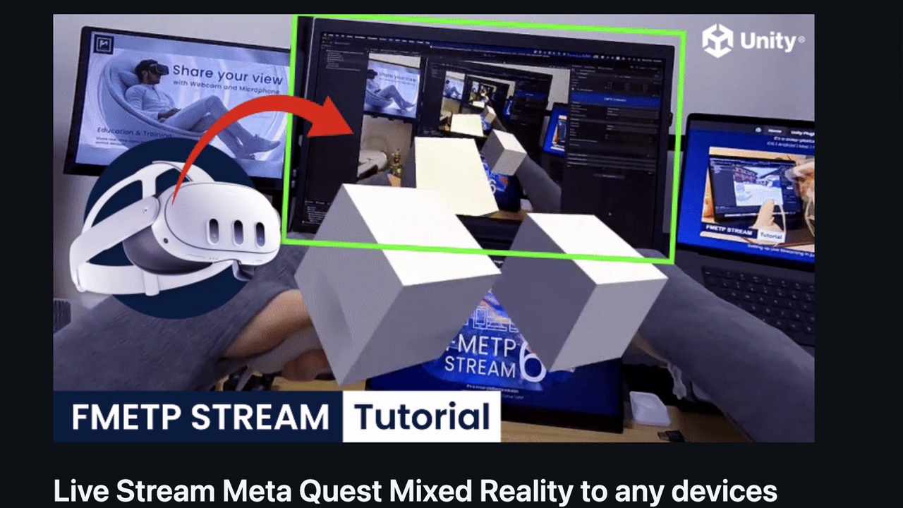 Media 1 for listing FMETP STREAM Meta Quest VR Passthrough Template