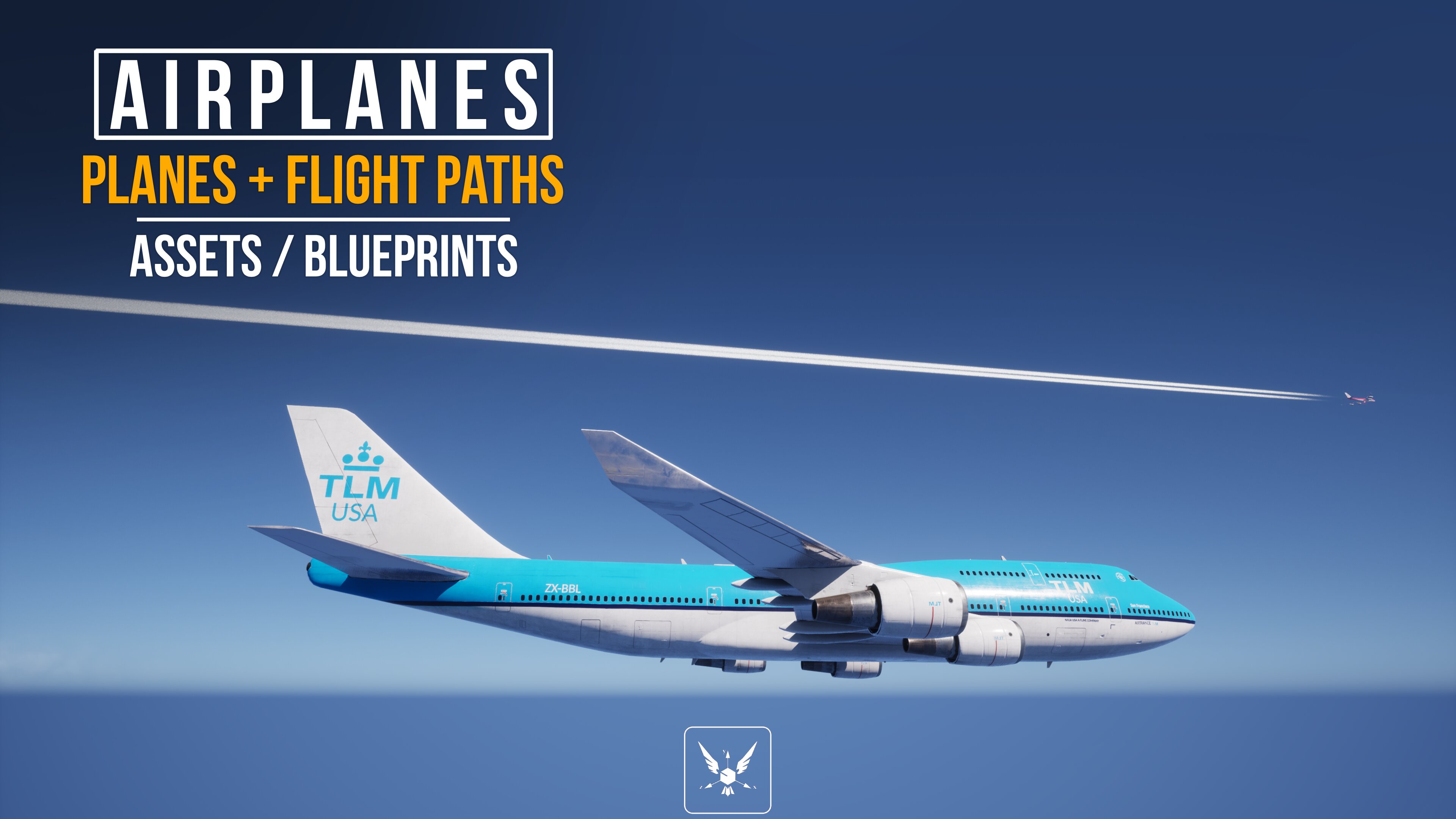 Planes - A Blueprint system that flies airplanes across the sky