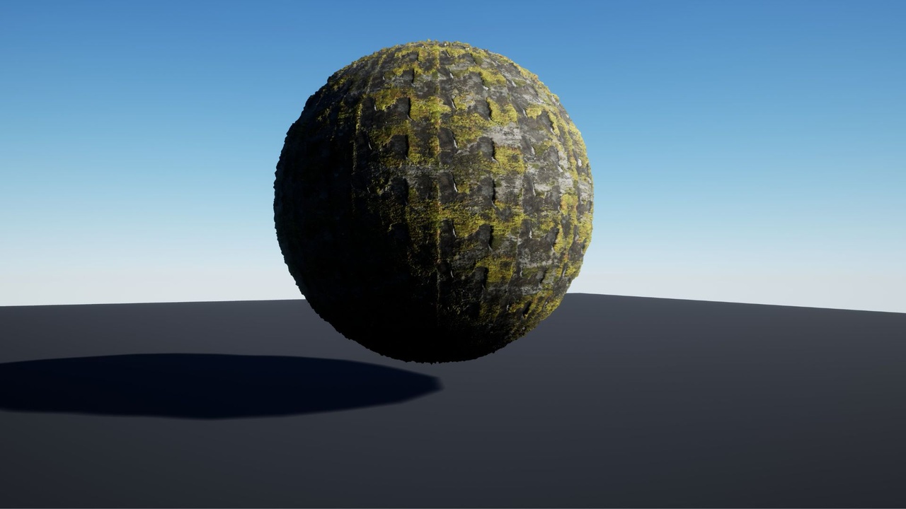 Media 1 for listing Abandoned Post-Apocalyptic Mossy Concrete Floor PBR (2K/4K/8K)