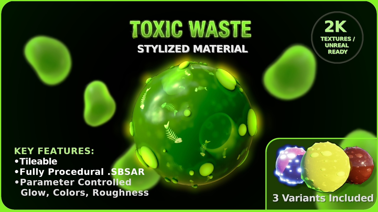 Media 1 for listing Toxic Waste - Stylized Material
