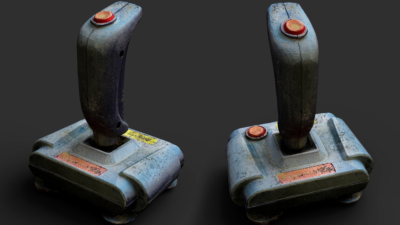 Media 1 for listing joystick old abandoned electronics asset PBR photogrammetry