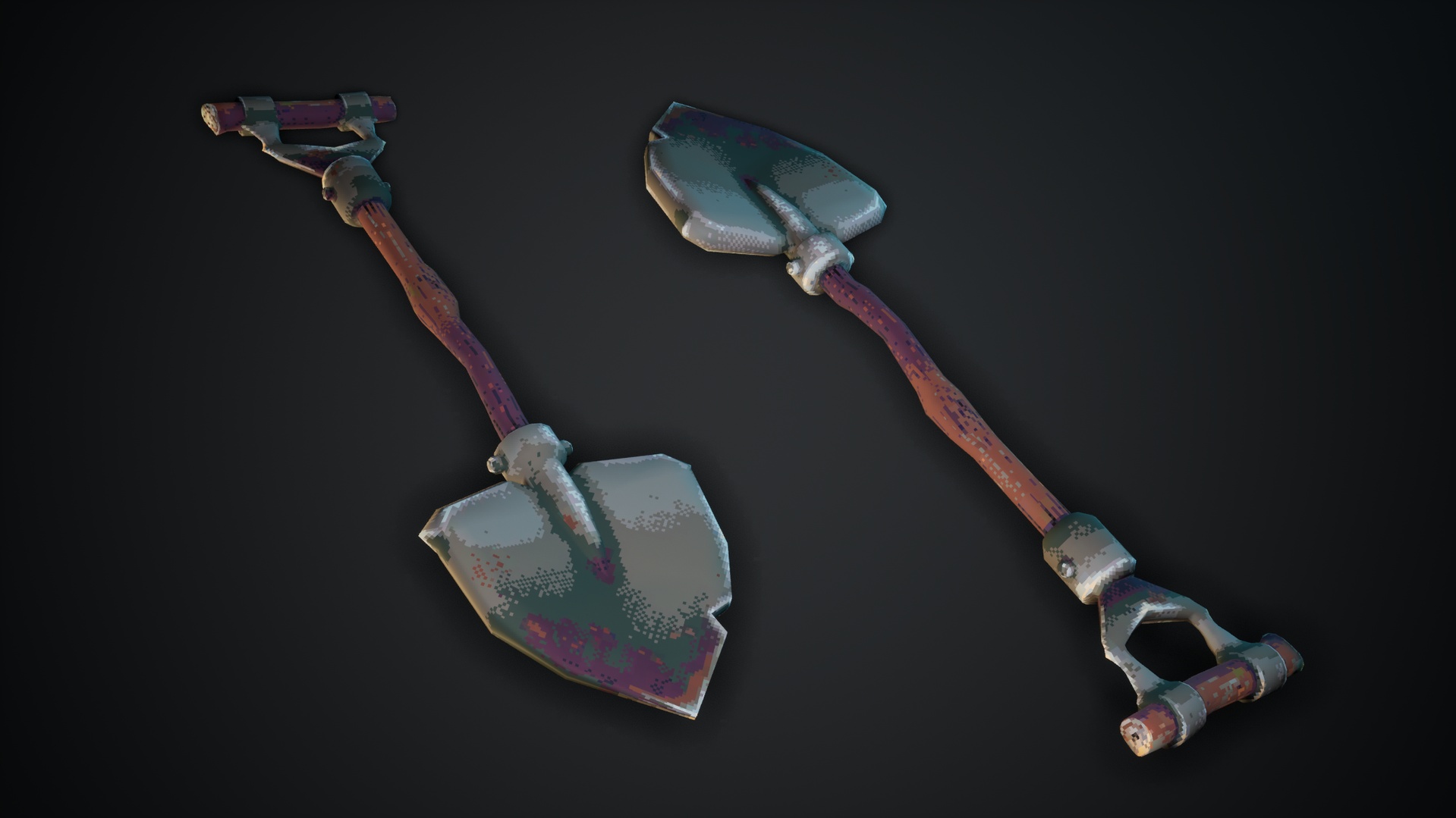 Media 1 for listing Medieval Basic Tools: Shovel - Retro / PS1 Style