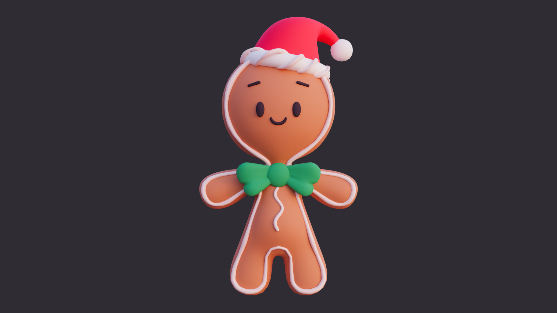 Gingerbread Invisible Low Poly Gingerbread Character | Fab