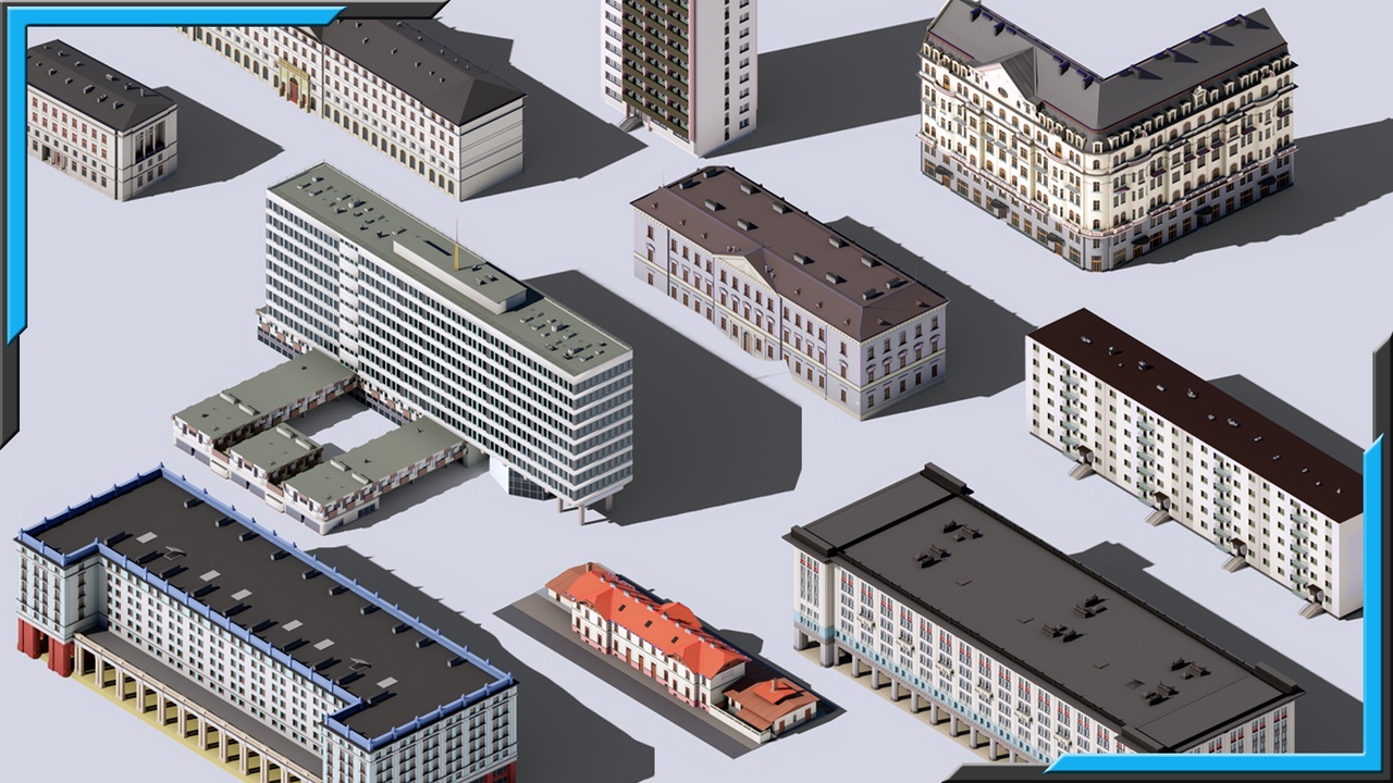 Media 1 for listing European Buildings plus asset kit-bash