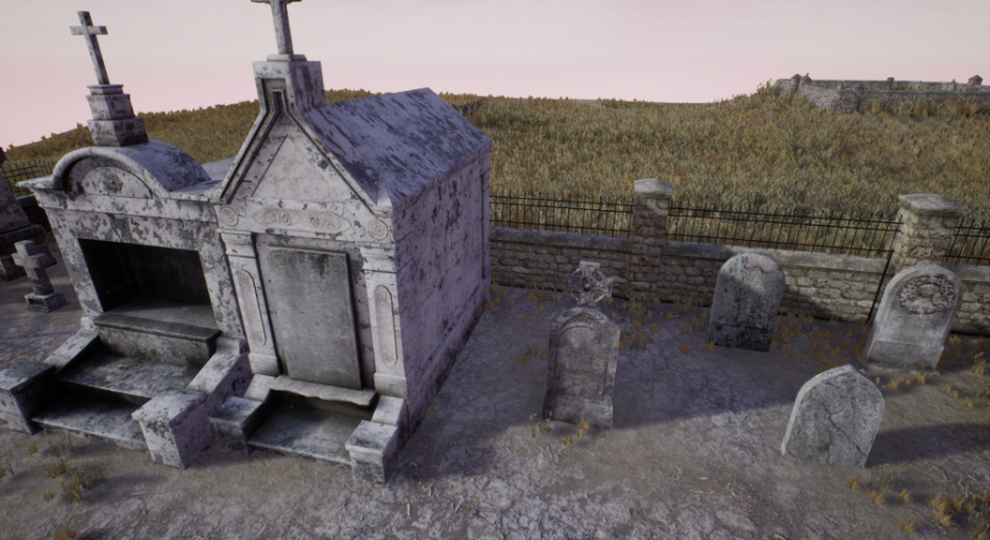 _ graveyard専用 Graveyard And Cemetery Pack 1 | Fab