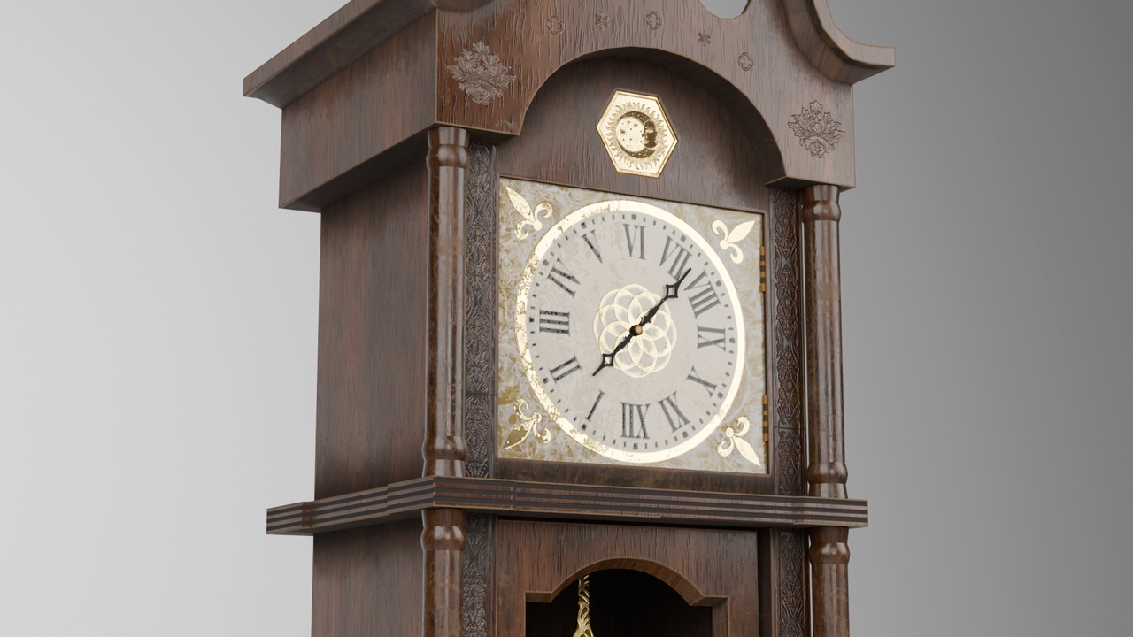 Media 1 for listing Grandfather Clock – High-Detail Puzzle/Game Model