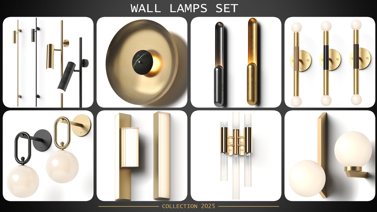 Media 1 for listing Wall lamps set - 8 sconces