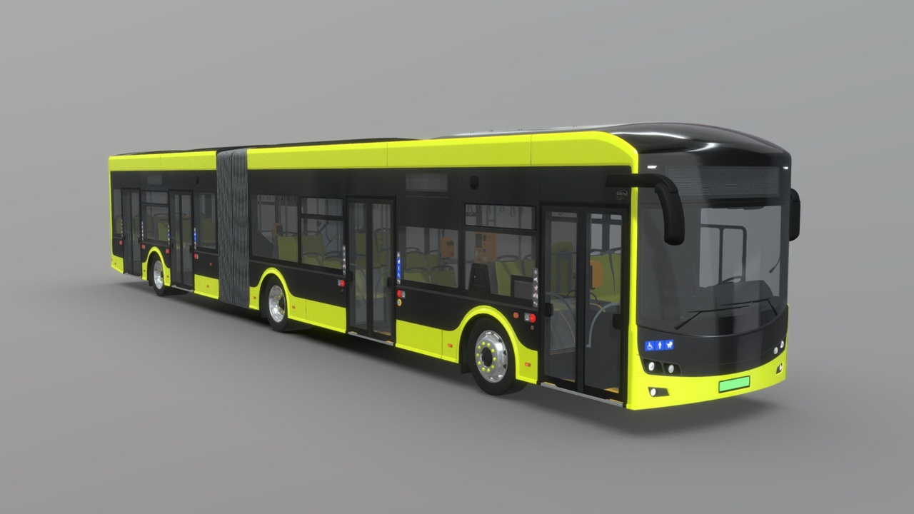商品 Articulated Electric City Bus [w/ Pantograph] 的媒体 1