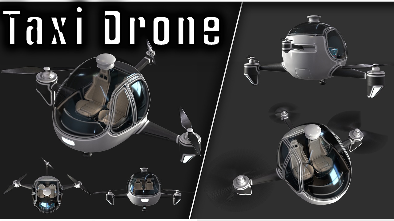 Media 1 for listing Sci-fi Taxi Drone