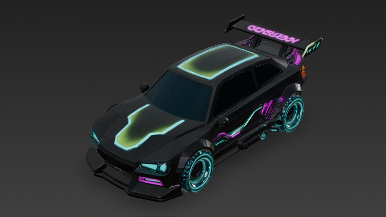 Computerized Car Cartoon Cartoon Cyber Racing Car 3D Model | Fab