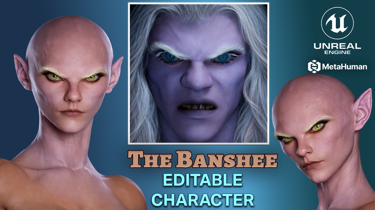 Media 1 for listing The Banshee - Editable Metahuman Character