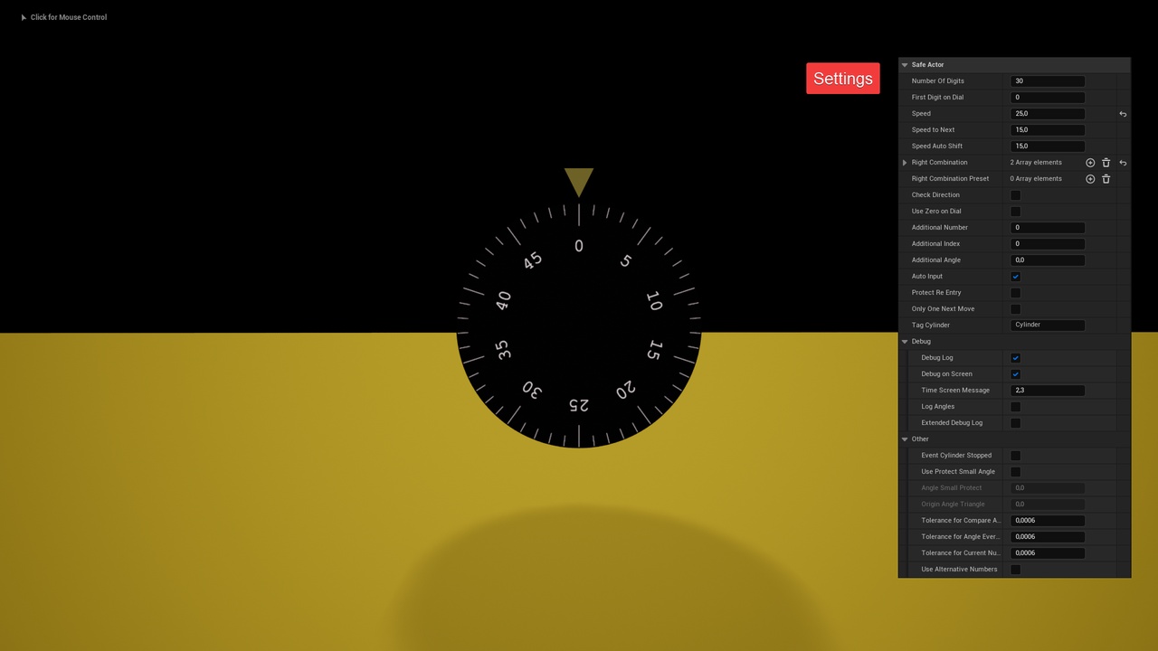 Media 1 for listing Safe. Mini game (Puzzle)