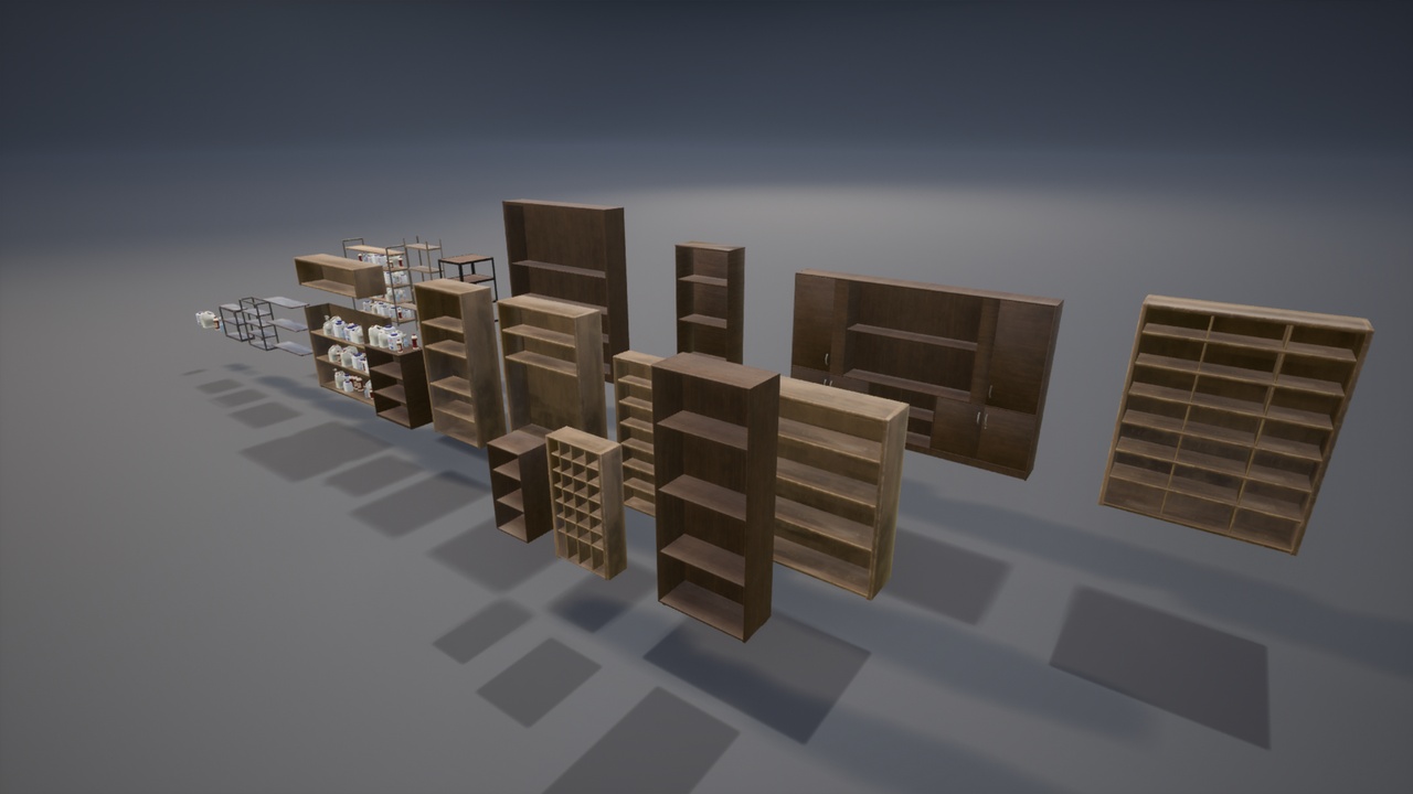 Medios 1 para el artículo Shelfs Pack (with PCG Items)