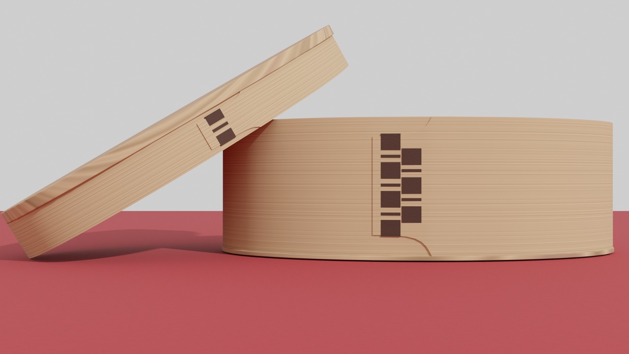 Media 1 for listing Traditional Japanese Magewappa Bento Box 3D model