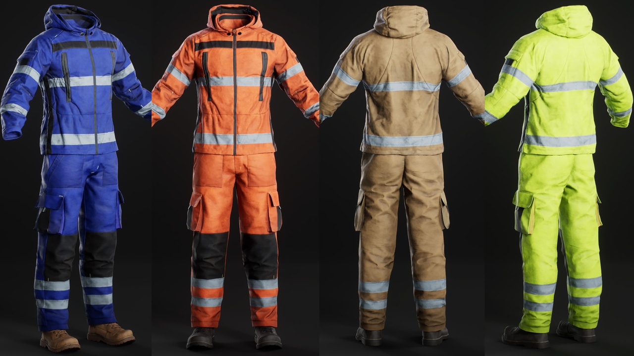 Media 1 for listing Worker Outfit 01 - Metahuman