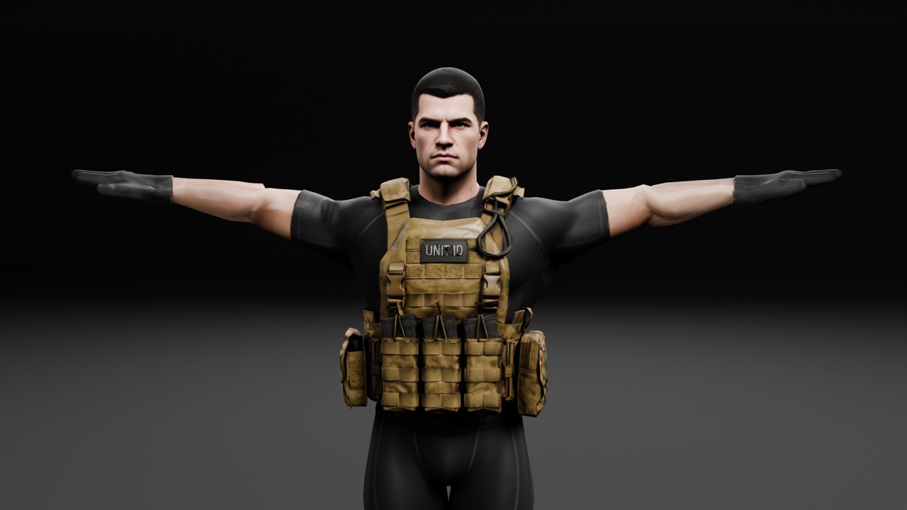 Modular Soldier with Armor | Fab