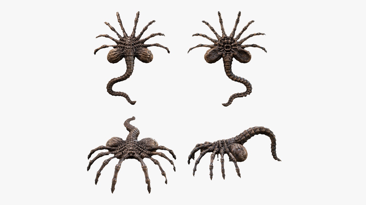 Media 1 for listing Sci-Fi Parasite Creature STL – Detailed Horror Miniature for 3D Printing