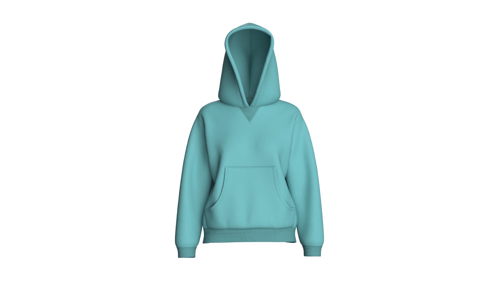 Media 1 for listing Girls Oversized Minimalist Pullover Hoodie | High Poly