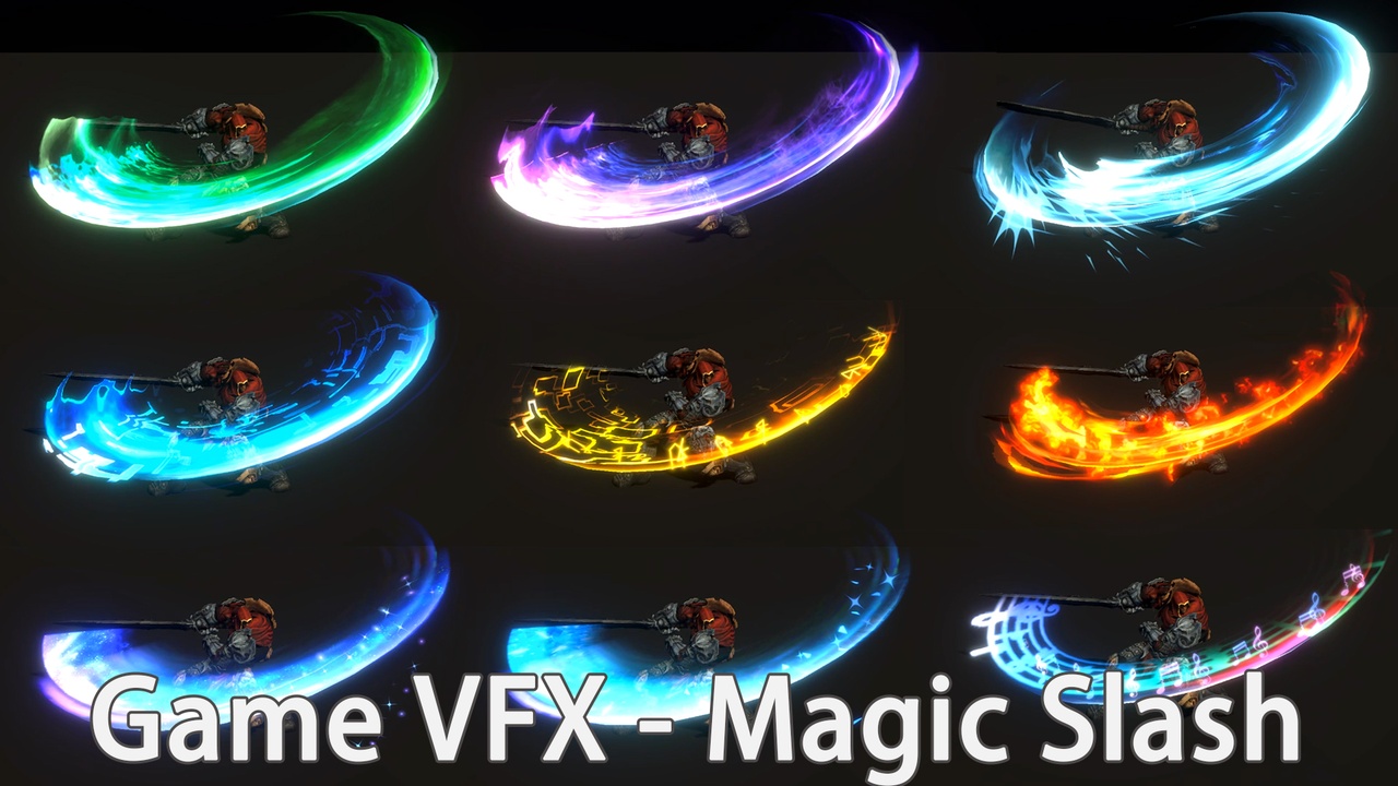 Media 1 for listing Game VFX - Magic Slash Collection