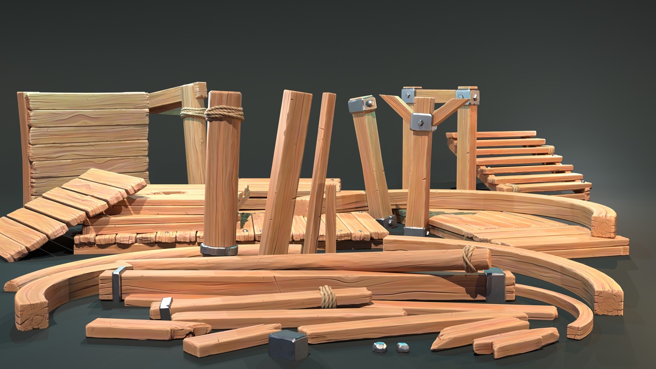 Media 1 for listing Stylized Medieval Wood Kit