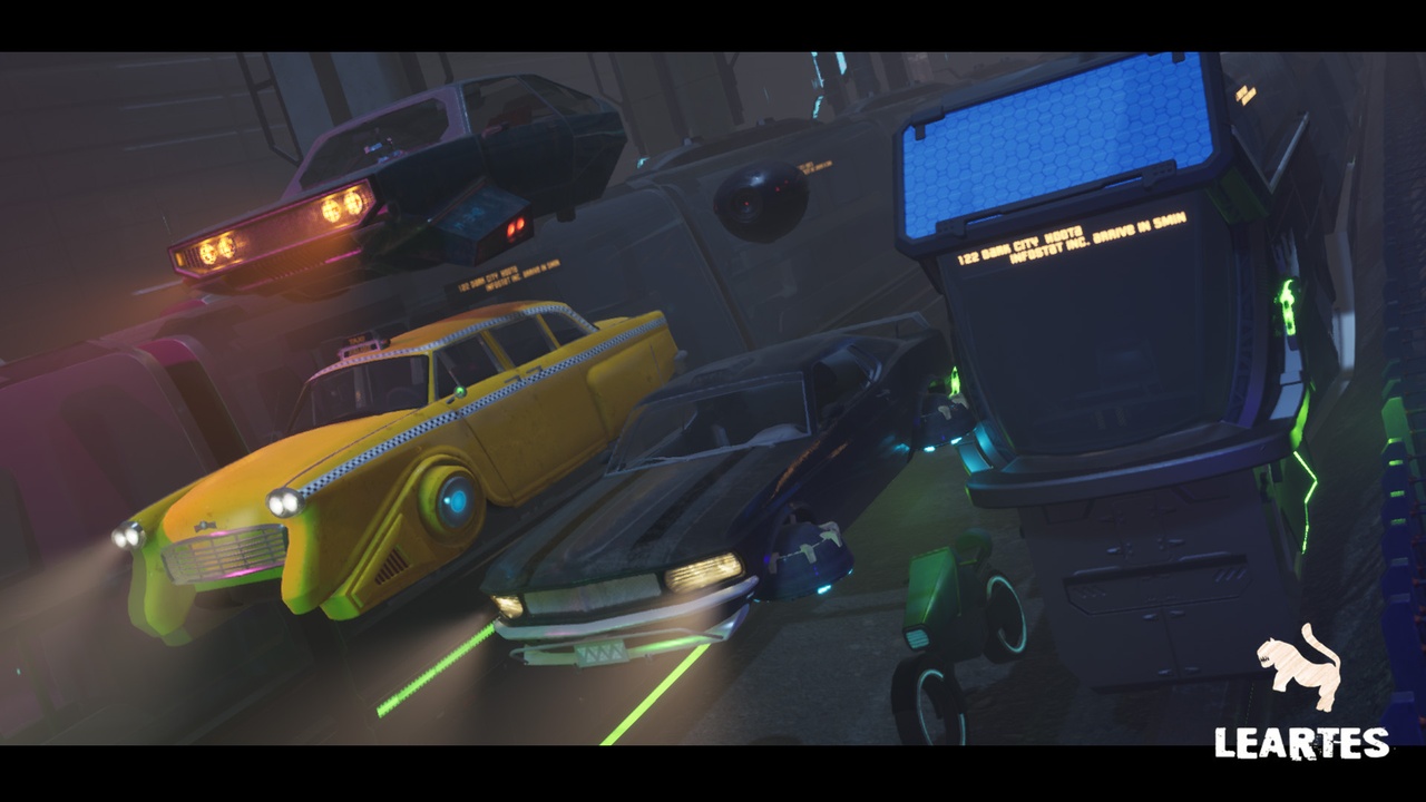商品 Driveable / Animated Cyberpunk / Futuristic Vehicles (Cyberpunk Vehicles Car) 的媒体 1