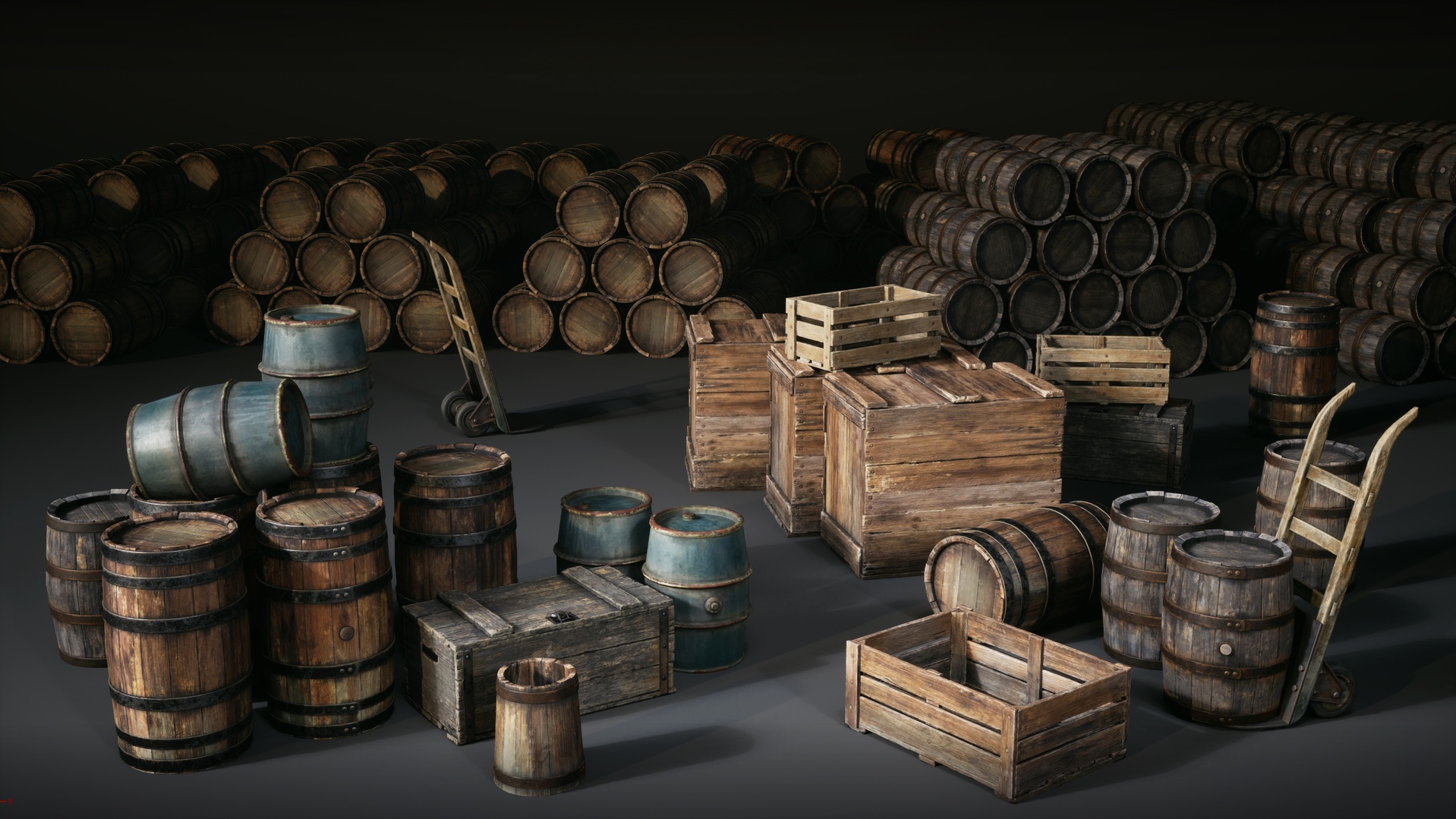 Media 1 for listing Vintage Barrels & Crates Pack