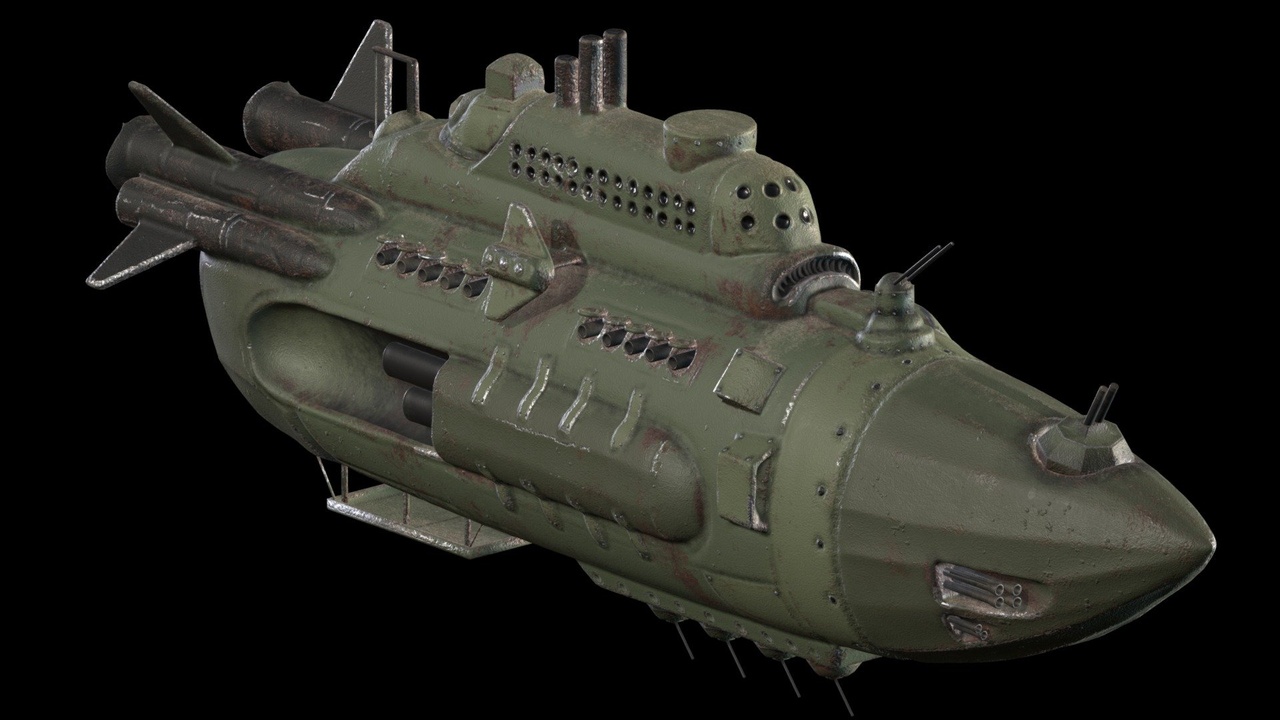 Media 1 for listing Military Armored Destroyer Airship