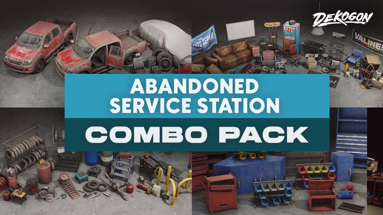 商品 ABANDONED SERVICE STATION - COMBO Prop Pack (VOL 1-4) 的媒体 1