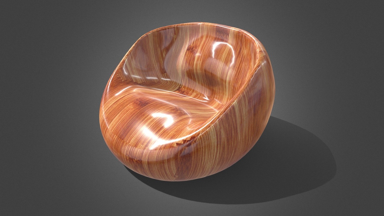 Media 1 for listing Chair concept 8 (wood sculpted)