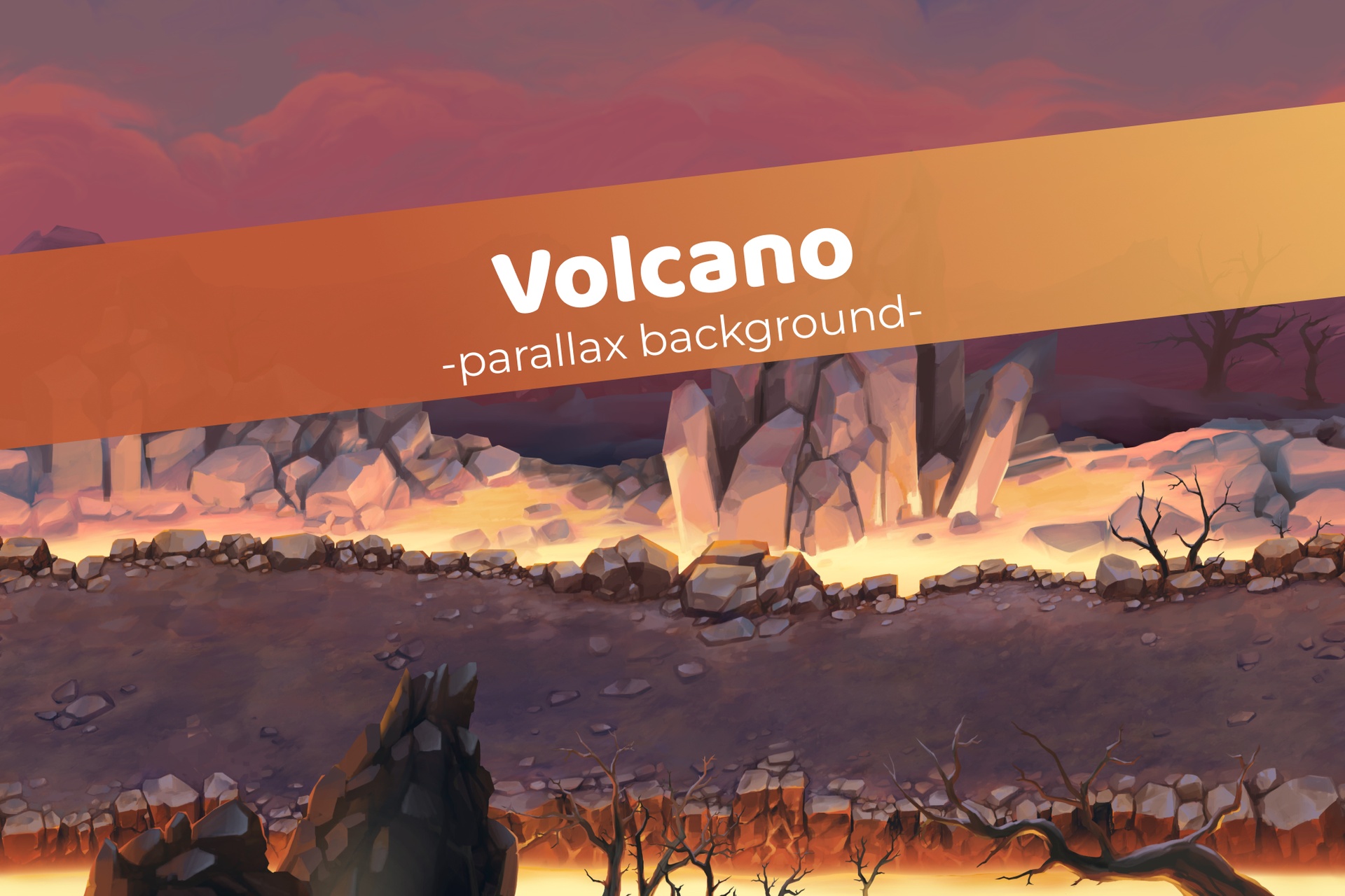 Media 1 for listing Volcano - Parallax Background