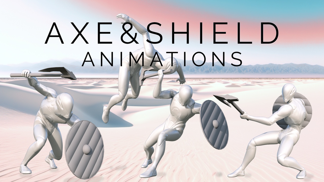 Media 1 for listing 650+ Axe and Shield Animations